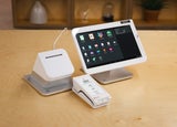 A product image of a POS till system comprised of a terminal and a card reader