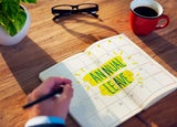 Diary with days blocked out marked 'Annual leave'
